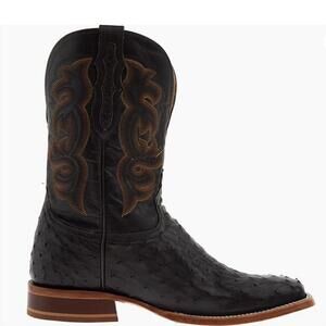 NEW TONY LAMA men's moore umber full quill ostrich boot in brown